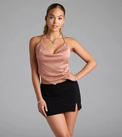 Let's Party Strappy Back Crop Top