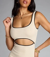 Cut It Out Babe Midi Dress