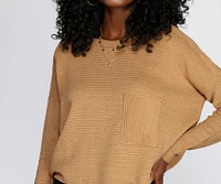 Owning Knit Ribbed Sweater