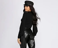 City Gal Crop Sweater