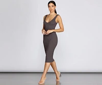 Gettin' Midi With It Dress