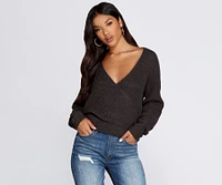 Pull Closer Wrap Sweater