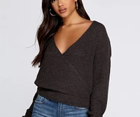 Pull Closer Wrap Sweater