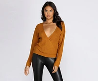 Pull Closer Wrap Sweater