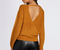 Pull Closer Wrap Sweater