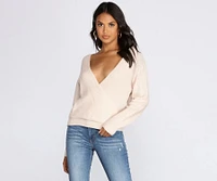 Pull Closer Wrap Sweater