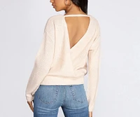 Pull Closer Wrap Sweater