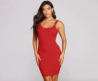Fasten Furious Ribbed Dress