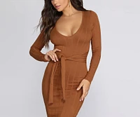 Tie It All Together Midi Dress