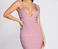 Trumpet Hem Bandage Dress
