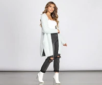Cozy Popcorn Knit Cardigan