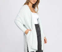 Cozy Popcorn Knit Cardigan