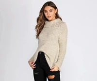 Soft And Sweet Turtleneck Sweater