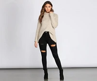 Soft And Sweet Turtleneck Sweater