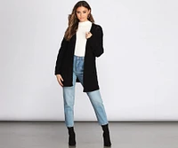 Cuddle Up Cable Knit Cardigan