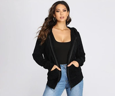 Chillin' Chenille Zip Hoodie