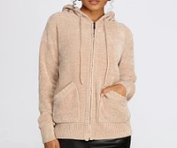 Chillin' Chenille Zip Hoodie