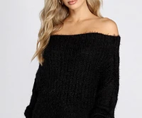 Knit Off The Shoulder Sweater
