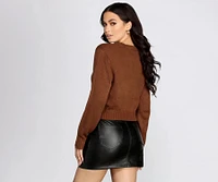 Basically Cute Cropped Sweater