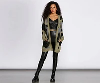 Cozy Camo Cardigan