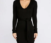 Tie It All Together Midi Dress