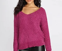 Don't Get It Twisted Chenille Sweater