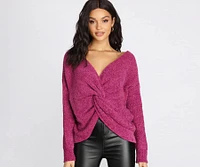 Don't Get It Twisted Chenille Sweater