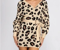 Feline Fierce Sweater Dress