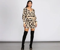 Feline Fierce Sweater Dress