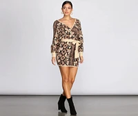 Snake You Out Sweater Dress
