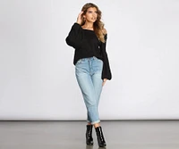 Perfect Puff Sleeve Off The Shoulder Sweater