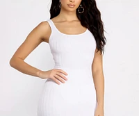 Allure Them All Scoop Neck Tank Midi Dress
