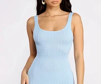 Allure Them All Scoop Neck Tank Midi Dress