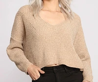 Keep It Chill Chenille Cropped Sweater