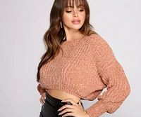 Cozy Chenille Cropped Sweater
