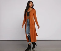 So Chic Tie Waist Duster