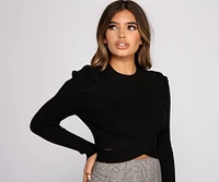 Puff Sleeve Perfection Crop Top