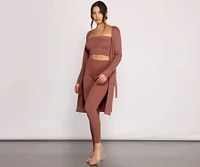 Keeping Knit Casual Crop Tube Top