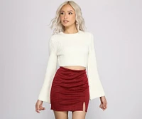 Feeling Good Bell Sleeve Crop Top