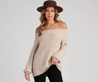 So Cozy Off-The-Shoulder Sweater