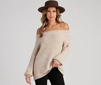 So Cozy Off-The-Shoulder Sweater