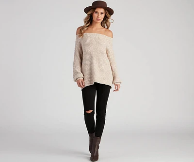 So Cozy Off-The-Shoulder Sweater