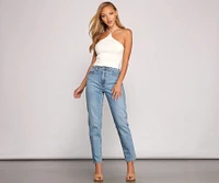 Chic Beauty Halter Crop Top