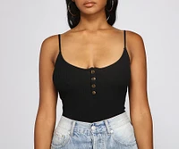 Simply Chic Sleeveless Bodysuit