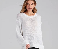 Effortless Chic Open Back Sweater
