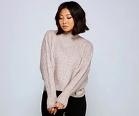 Cozy Up Waffle Knit Sweater