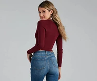 Pretty Wraps Long Sleeve Sweater