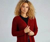 So Cozy Fuzzy Knit Cardigan
