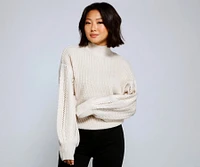 Cuddle Up Cable Knit Sweater