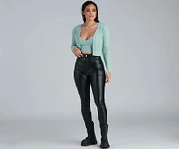 Chic Trendsetter Cropped Cardigan